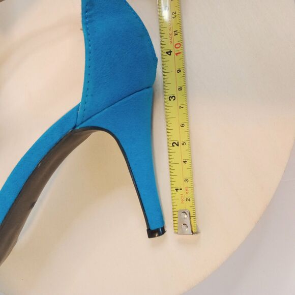 BISOU BISOU Women's Zipper Back & Side Bow Open Toe 3" Heels Size 7 - Picture 10 of 11